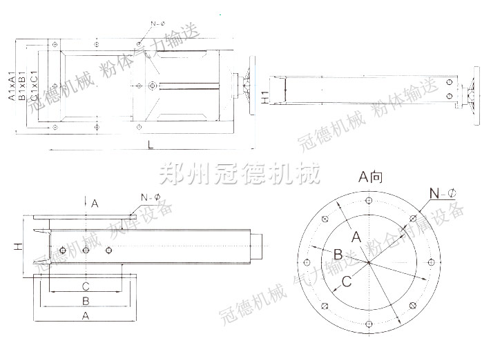 手動插板閥外形圖